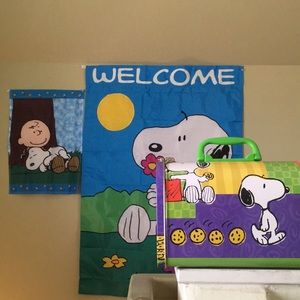 Snoopy wall decor and box